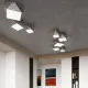 Sollux Hexa 45 ezüst mennyezeti lámpa (SOL-SL.0694) E27 3 izzós IP20