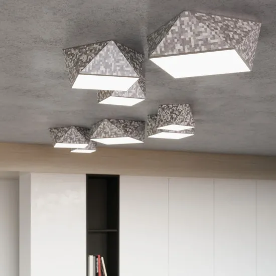 Sollux Hexa 45 ezüst mennyezeti lámpa (SOL-SL.0694) E27 3 izzós IP20