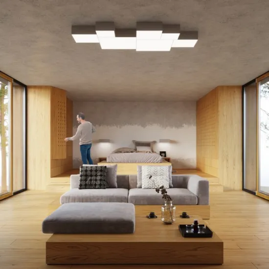 Sollux Horus 45 szürke mennyezeti lámpa (SOL-SL.0140) E27 3 izzós IP20