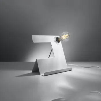 Sollux Incline fehér asztali lámpa (SOL-SL.0668) E27 1 izzós IP20