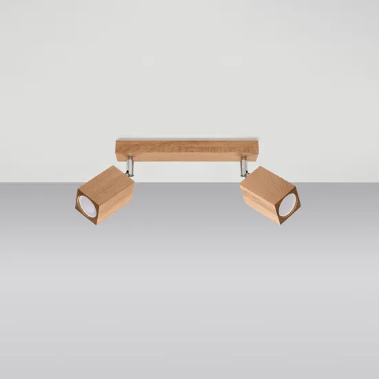 Sollux Keke 2 tölgy színű mennyezeti lámpa (SOL-SL.1036) GU10 2 izzós IP20