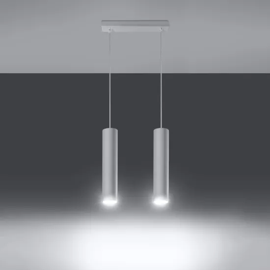 Sollux Lagos 2 fehér függesztett lámpa (SOL-SL.0324) GU10 2 izzós IP20
