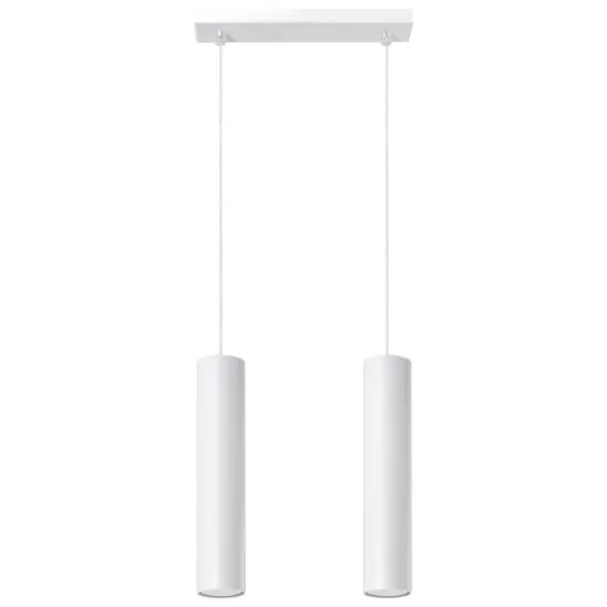 Sollux Lagos 2 fehér függesztett lámpa (SOL-SL.0324) GU10 2 izzós IP20