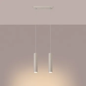 Sollux Lagos 2 bézs függesztett lámpa (SOL-SL.1480) GU10 2 izzós IP20