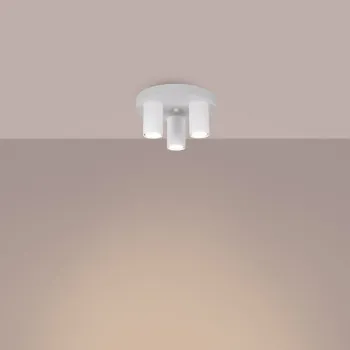 Sollux Lagos 3P fehér mennyezeti lámpa (SOL-SL.1464) GU10 3 izzós IP20