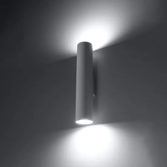 Sollux Lagos fehér falikar (SOL-SL.0326) GU10 2 izzós IP20