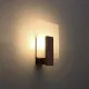 Sollux Lappo wenge-opál fali lámpa (SOL-SL.1096) E14 1 izzós IP20