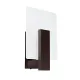 Sollux Lappo wenge-opál fali lámpa (SOL-SL.1096) E14 1 izzós IP20