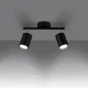 Sollux Lemmi 2 fekete mennyezeti lámpa (SOL-SL.1127) GU10 2 izzós IP20