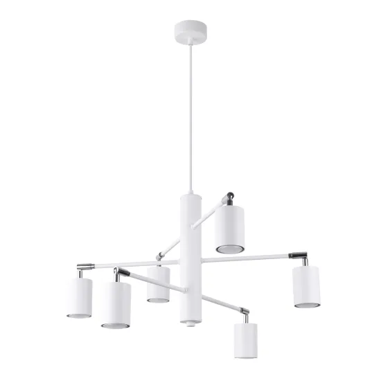 Sollux Lemmi 6 fehér csillár (SOL-SL.1206) GU10 6 izzós IP20