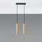 Sollux Lino 2 fekete-natúr függesztett lámpa (SOL-SL.0637) GU10 2 izzós IP20