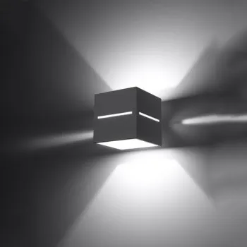 Sollux Lobo szürke fali lámpa (SOL-SL.0205) G9 1 izzós IP20