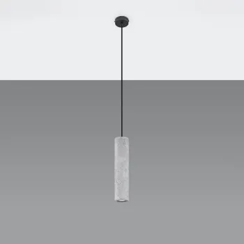 Sollux Luvo 1 szürke-fekete függesztett lámpa (SOL-SL.0653) GU10 1 izzós IP20