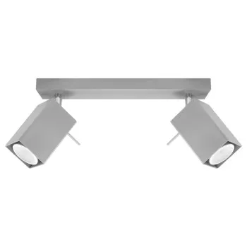 Sollux Merida 2 szürke mennyezeti lámpa (SOL-SL.0456) GU10 2 izzós IP20