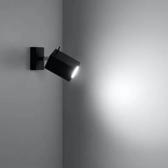 Sollux Merida fekete falikar (SOL-SL.0099) GU10 1 izzós IP20