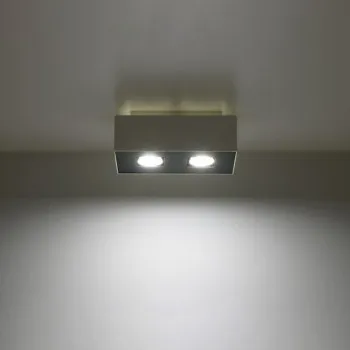 Sollux Mono 2 fehér-fekete mennyezeti lámpa (SOL-SL.0067) GU10 2 izzós IP20