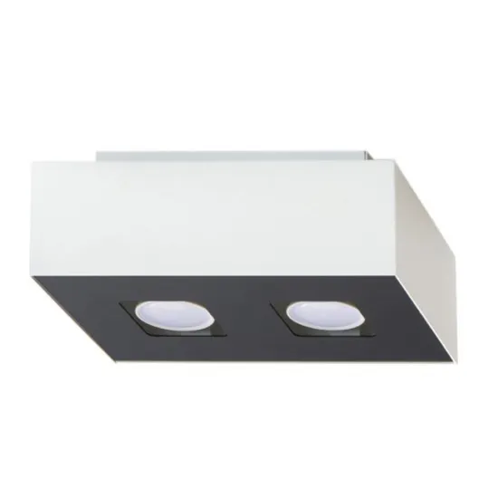 Sollux Mono 2 fehér-fekete mennyezeti lámpa (SOL-SL.0067) GU10 2 izzós IP20