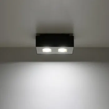 Sollux Mono 2 fekete-fehér mennyezeti lámpa (SOL-SL.0071) GU10 2 izzós IP20