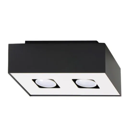 Sollux Mono 2 fekete-fehér mennyezeti lámpa (SOL-SL.0071) GU10 2 izzós IP20