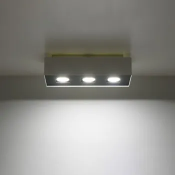 Sollux Mono 3 fehér-fekete mennyezeti lámpa (SOL-SL.0068) GU10 3 izzós IP20