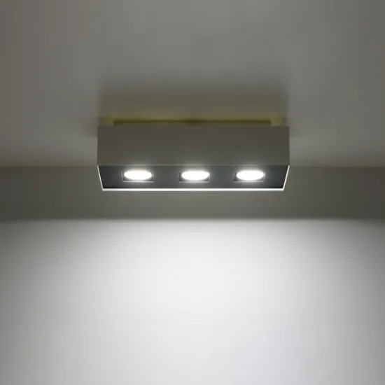 Sollux Mono 3 fehér-fekete mennyezeti lámpa (SOL-SL.0068) GU10 3 izzós IP20