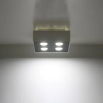 Sollux Mono 4 fehér-fekete mennyezeti lámpa (SOL-SL.0069) GU10 4 izzós IP20