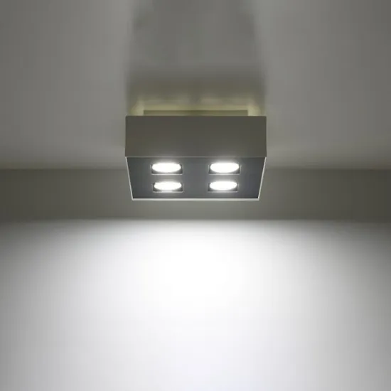Sollux Mono 4 fehér-fekete mennyezeti lámpa (SOL-SL.0069) GU10 4 izzós IP20