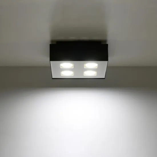Sollux Mono 4 fekete-fehér mennyezeti lámpa (SOL-SL.0073) GU10 4 izzós IP20