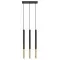 Sollux Mozaica 3L fekete-arany függesztett lámpa (SOL-SL.0892) G9 3 izzós IP20