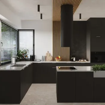 Sollux Nero fekete-króm mennyezeti lámpa (SOL-SL.1409) GU10 1 izzós IP20