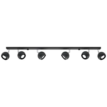 Sollux Oculare 6L fekete mennyezeti lámpa (SOL-SL.0448) GU10 6 izzós IP20