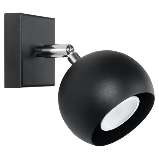 Sollux Oculare fekete falikar (SOL-SL.0443) GU10 1 izzós IP20