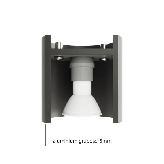 Sollux Orbis 2 szürke fali lámpa (SOL-SL.0661) G9 2 izzós IP20