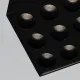 Sollux Ozzy fekete LED mennyezeti lámpa (SOL-SL.1211) LED 9 izzós IP20