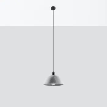 Sollux Pablito szürke-fekete függesztett lámpa (SOL-SL.0847) E27 1 izzós IP20