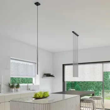 Sollux Pastelo 1 króm-fekete függesztett lámpa (SOL-SL.1199) G9 1 izzós IP20