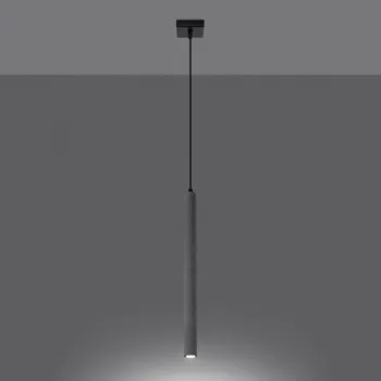 Sollux Pastelo 1 szürke-fekete függesztett lámpa (SOL-SL.1271) G9 1 izzós IP20