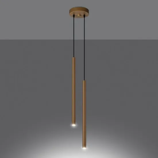 Sollux Pastelo 2 arany függesztett lámpa (SOL-SL.1305) G9 2 izzós IP20