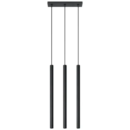 Sollux Pastelo 3 fekete függesztett lámpa (SOL-SL.0470) G9 3 izzós IP20