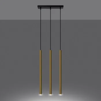 Sollux Pastelo 3L fényes arany függesztett lámpa (SOL-SL.1196) G9 3 izzós IP20