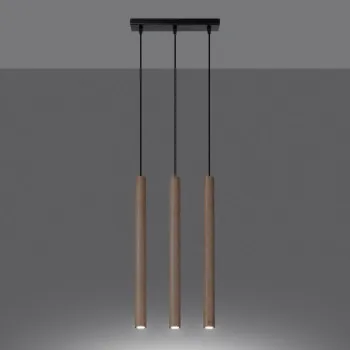 Sollux Pastelo 3L fekete-natúr függesztett lámpa (SOL-SL.1267) G9 3 izzós IP20