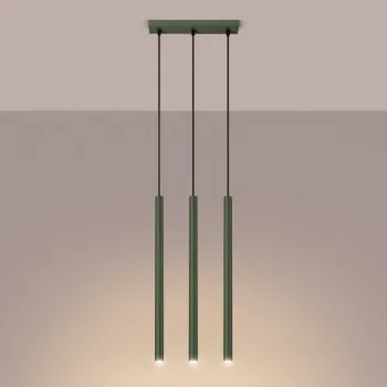 Sollux Pastelo 3L olívazöld függesztett lámpa (SOL-SL.1520) G9 3 izzós IP20