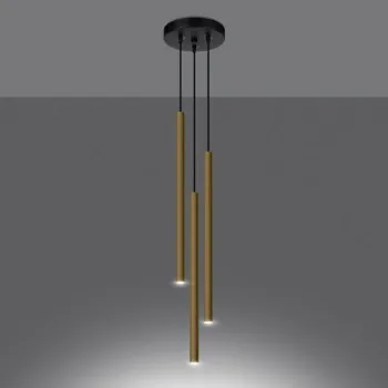 Sollux Pastelo 3P fényes arany függesztett lámpa (SOL-SL.1197) G9 3 izzós IP20