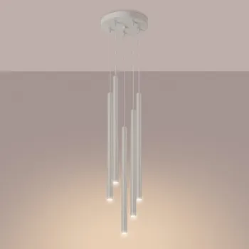 Sollux Pastelo 5P bézs függesztett lámpa (SOL-SL.1516) G9 5 izzós IP20