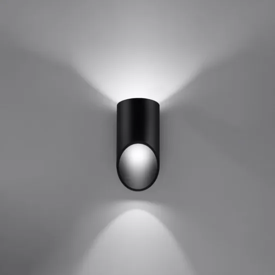 Sollux Penne 20 fekete fali lámpa (SOL-SL.0113) G9 1 izzós IP20
