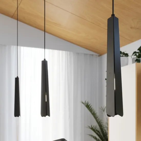 Sollux Prysm 3L fekete függesztett lámpa (SOL-SL.1402) G9 3 izzós IP20