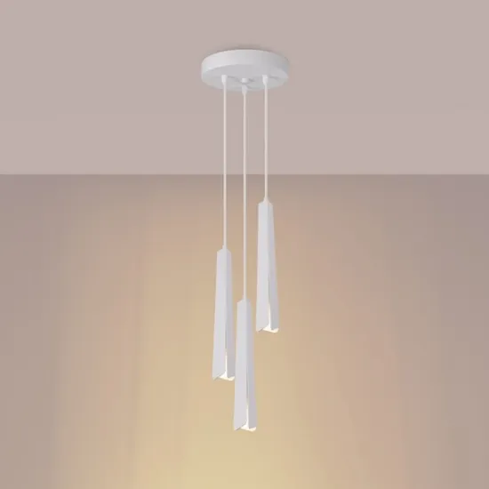 Sollux Prysm 3P fehér függesztett lámpa (SOL-SL.1398) G9 3 izzós IP20