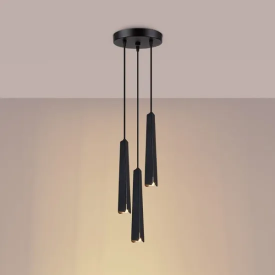 Sollux Prysm 3P fekete függesztett lámpa (SOL-SL.1401) G9 3 izzós IP20