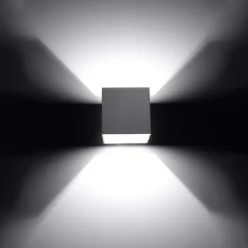 Sollux Quad 1 szürke fali lámpa (SOL-SL.0058) G9 1 izzós IP20