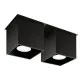 Sollux Quad 2 fekete mennyezeti lámpa (SOL-SL.0063) GU10 2 izzós IP20